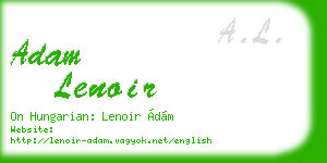 adam lenoir business card